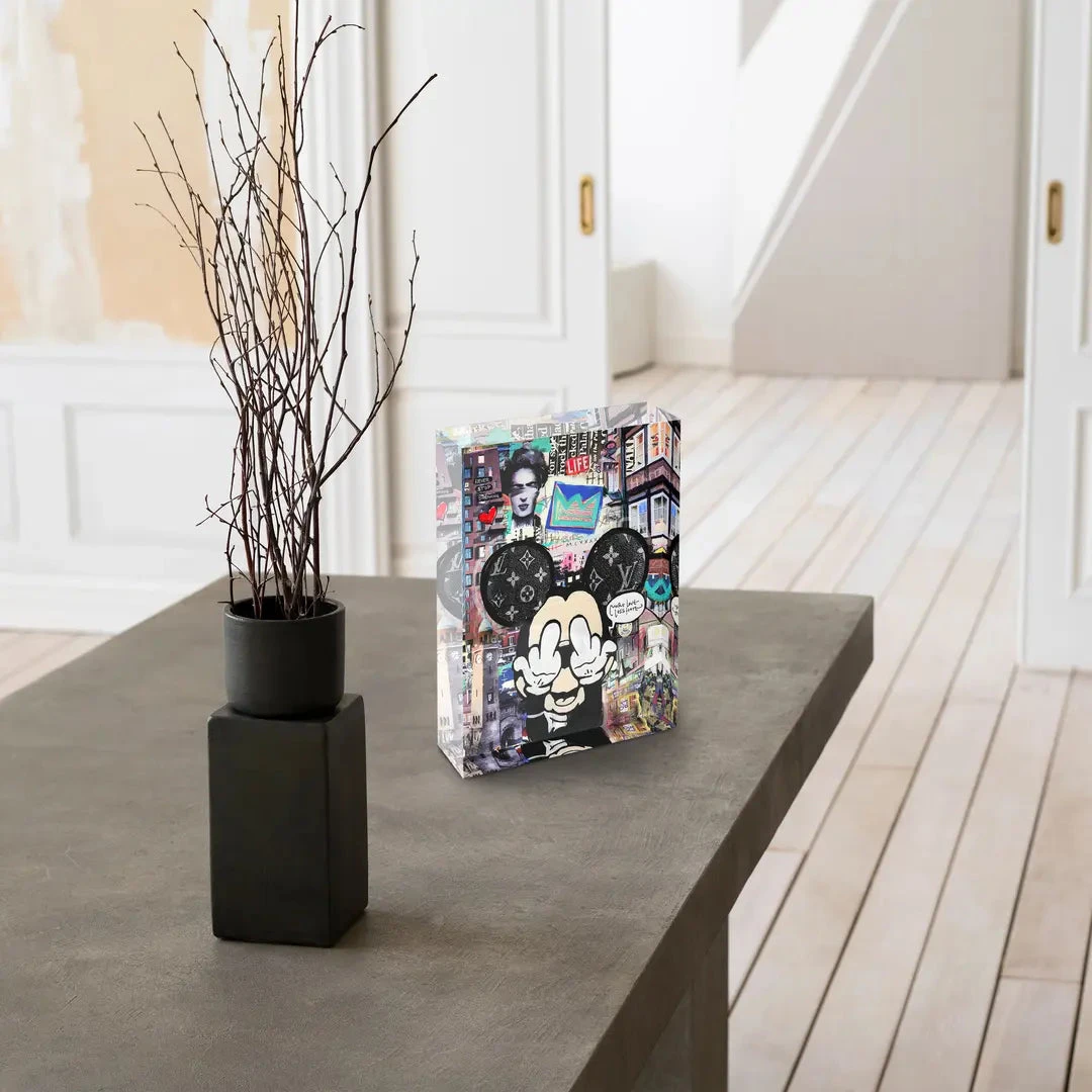 Acrylblock - More Love - Less Hate 5 Acrylblock - More Love - Less Hate – Bild 3