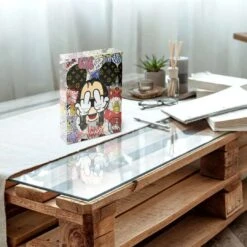 Acrylblock - Love & Hate 8 Acrylblock - Love & Hate -Artmind acrylblock mickey love hate pop art 2