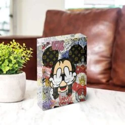 Acrylblock - Love & Hate 7 Acrylblock - Love & Hate -Artmind acrylblock mickey love hate pop art 3