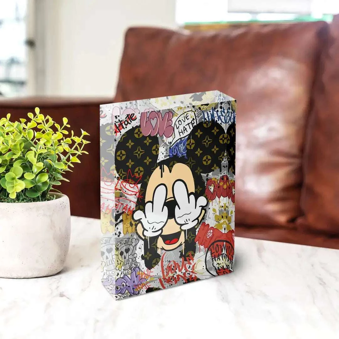 Acrylblock - Love & Hate 4 Acrylblock - Love & Hate – Bild 2