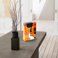 Acrylblock - Joyeux 9 Acrylblock - Joyeux -Artmind acrylblock mickey maus pop art orange 2