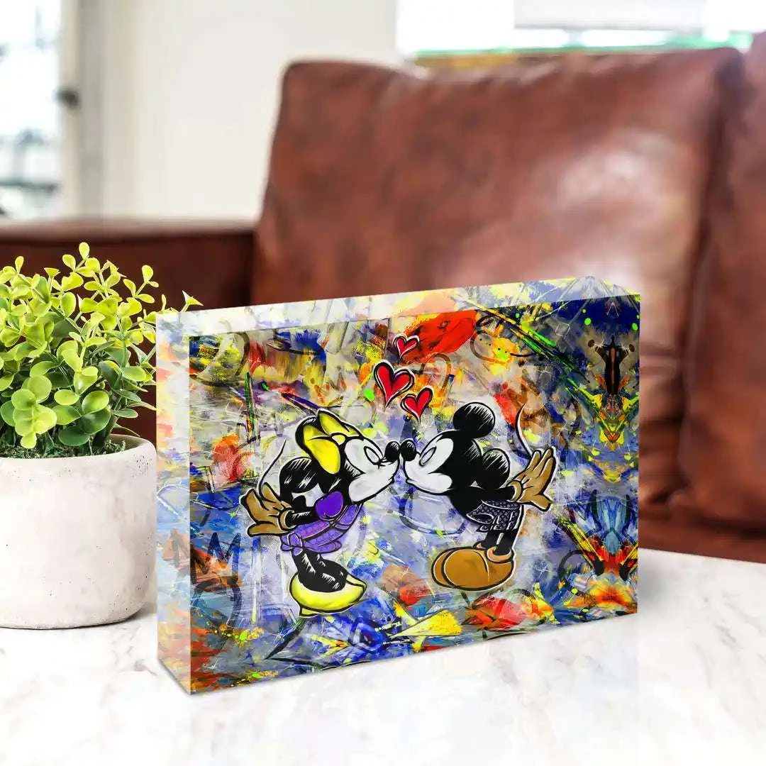 Acrylblock - KISS - LOVE 4 Acrylblock - KISS - LOVE – Bild 2