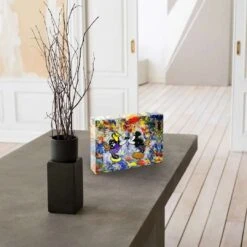 Acrylblock - KISS - LOVE 8 Acrylblock - KISS - LOVE -Artmind acrylblock mickey minnie kiss love pop art 5