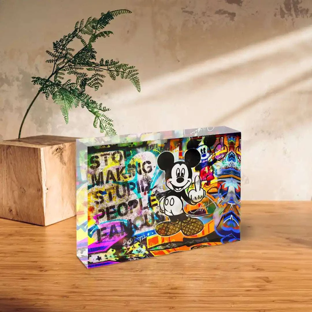 Acrylblock - Stupid People 5 Acrylblock - Stupid People – Bild 3