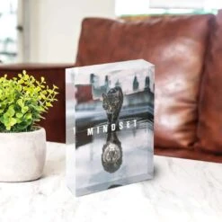 Acrylblock - Mindset 9 Acrylblock - Mindset -Artmind acrylblock mindset motivation katze loewe 3