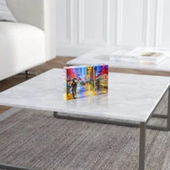 Acrylblock - New York City Lights 9 Acrylblock - New York City Lights -Artmind acrylblock new york city rain 3