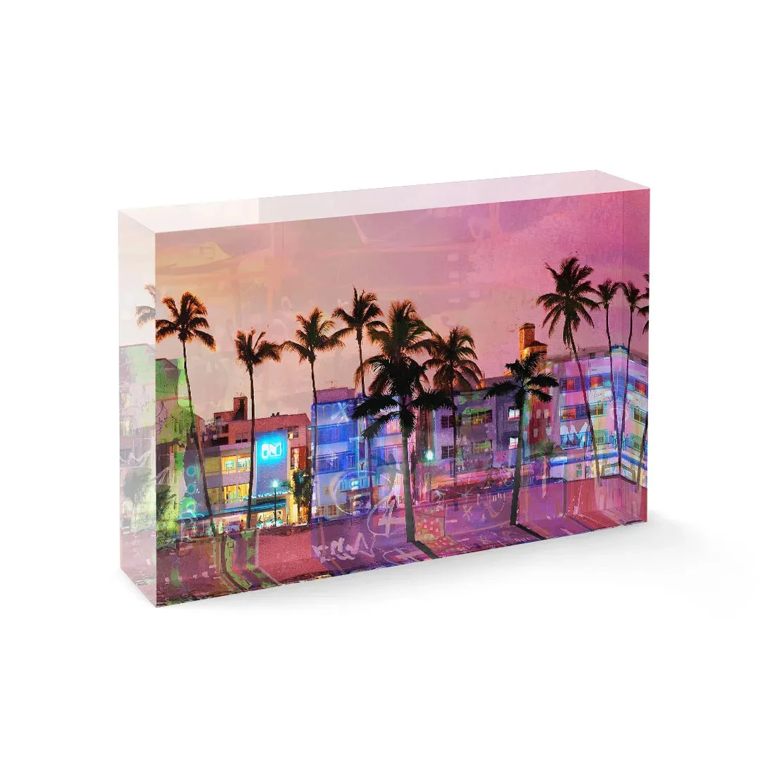 Acrylblock - Ocean Drive 3 Acrylblock - Ocean Drive