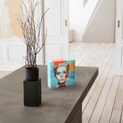 Acrylblock - Claudia 8 Acrylblock - Claudia -Artmind acrylblock pop art claudia artmind 1