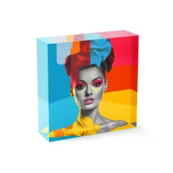 Acrylblock - Pantone Frau Pink