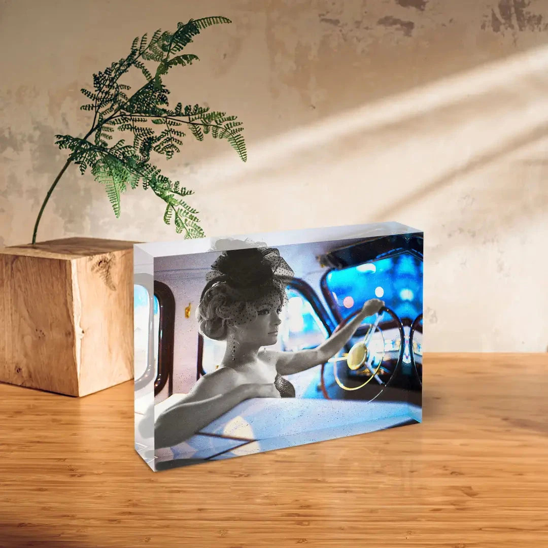 Acrylblock - Retro Blue 4 Acrylblock - Retro Blue – Bild 2