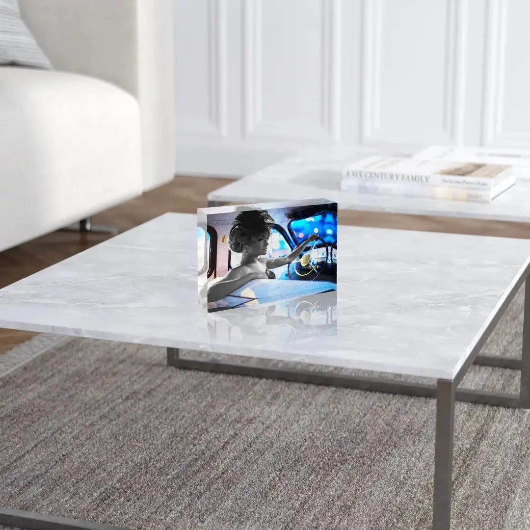 Acrylblock - Retro Blue 6 Acrylblock - Retro Blue – Bild 4