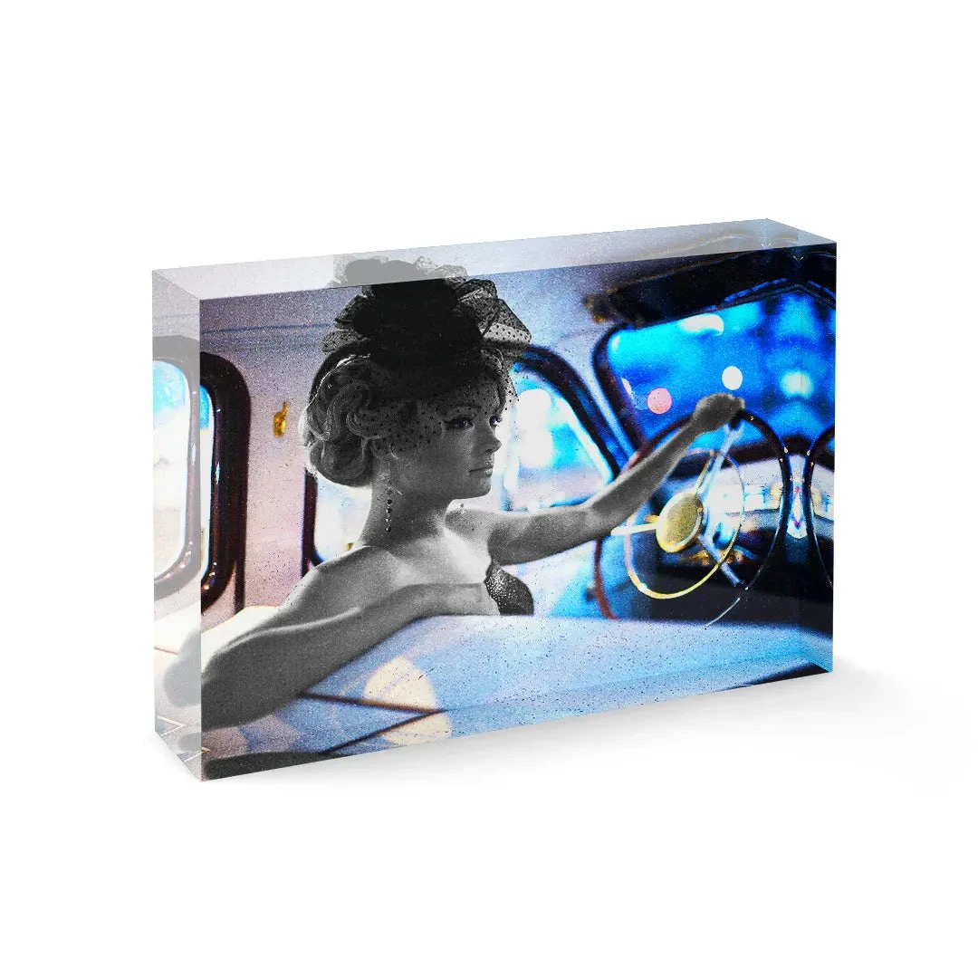 Acrylblock - Retro Blue 3 Acrylblock - Retro Blue