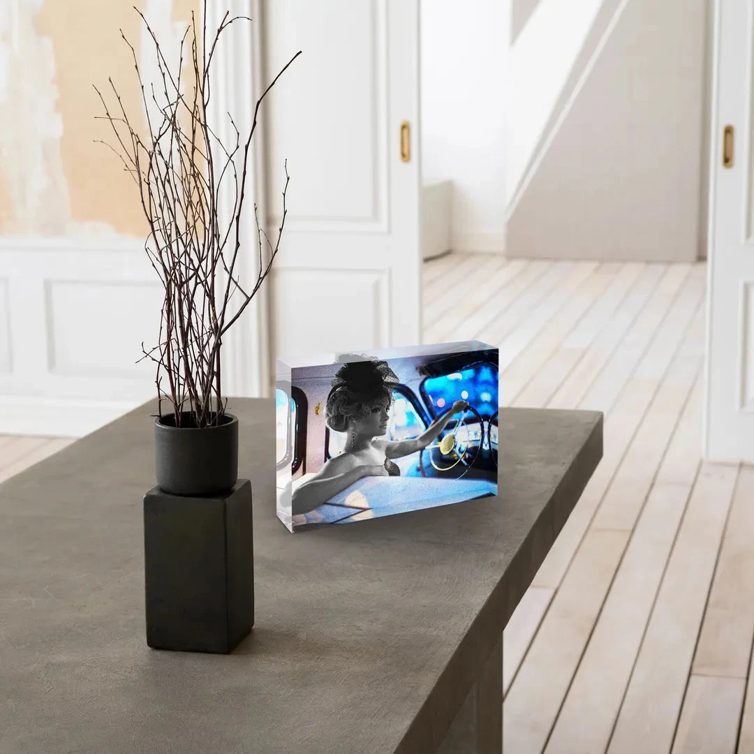 Acrylblock - Retro Blue 5 Acrylblock - Retro Blue – Bild 3