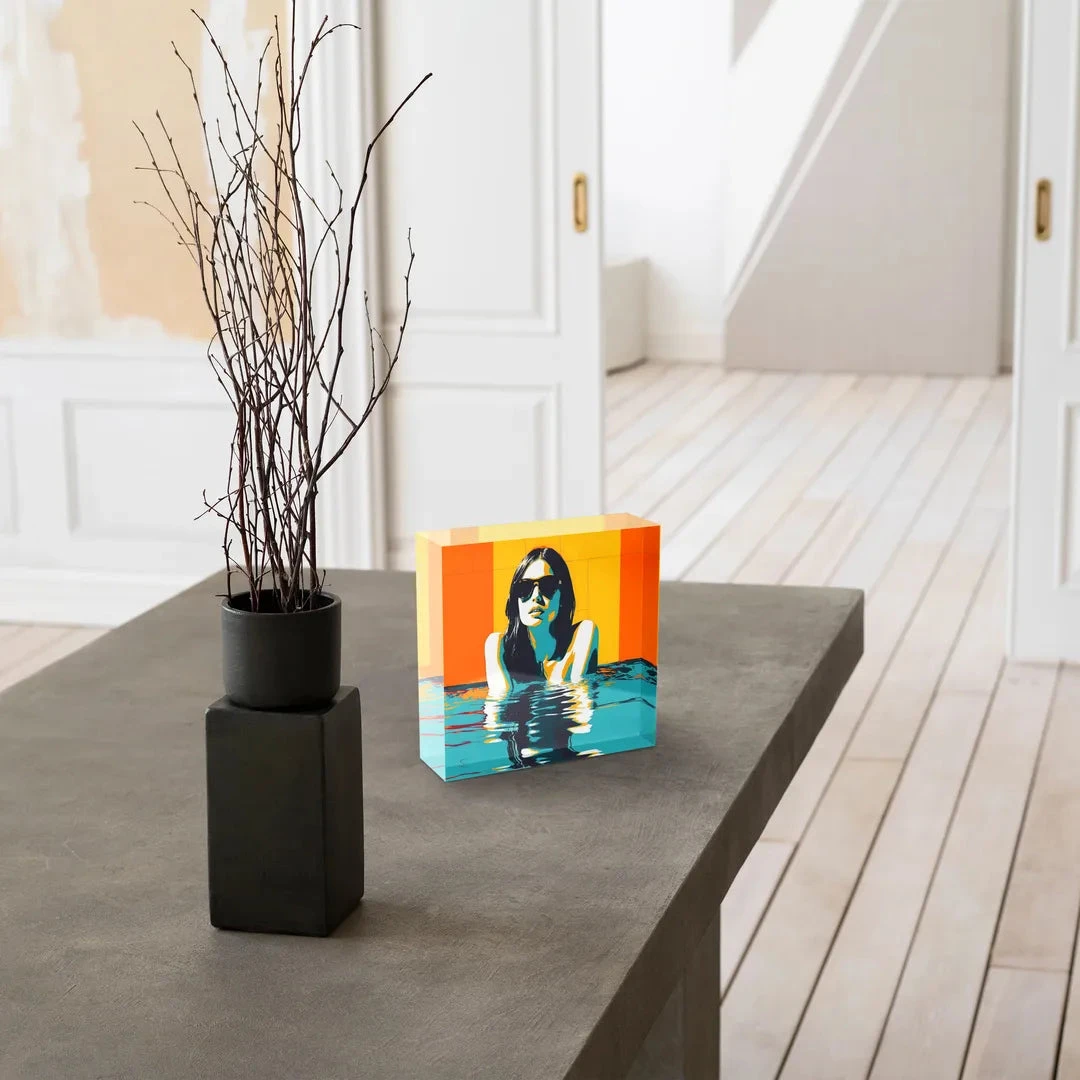 Acrylblock - Schwimmtag 5 Acrylblock - Schwimmtag – Bild 3