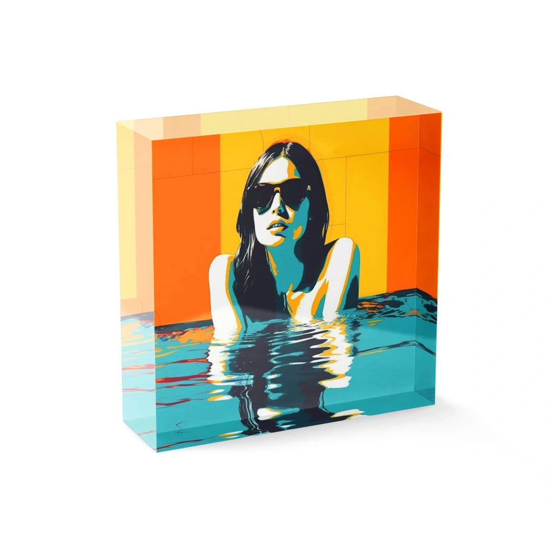 Acrylblock - Schwimmtag 3 Acrylblock - Schwimmtag