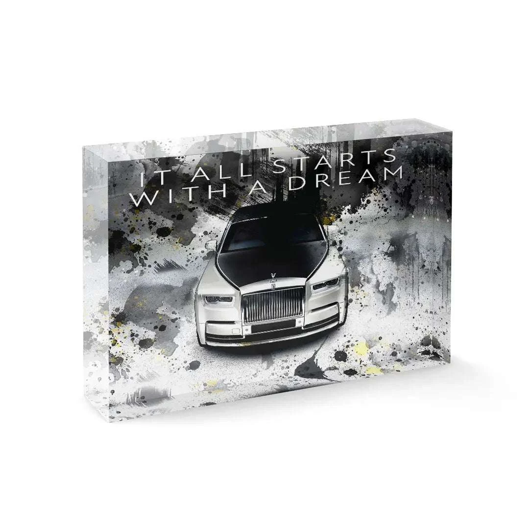 Acrylblock - It All Start With A Dream 3 Acrylblock - It All Start With A Dream