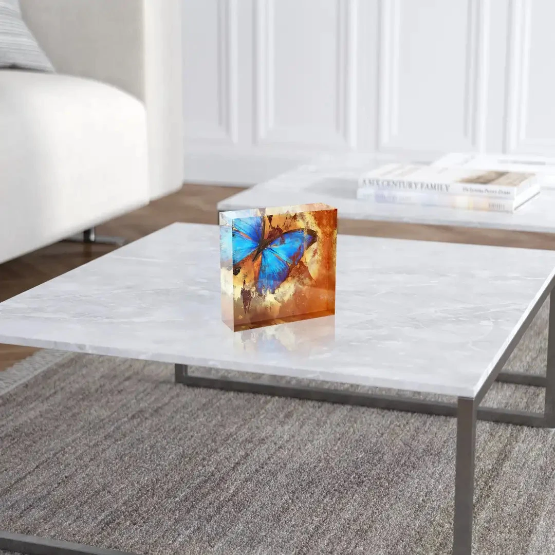 Acrylblock - Blue Butterfly 5 Acrylblock - Blue Butterfly – Bild 3