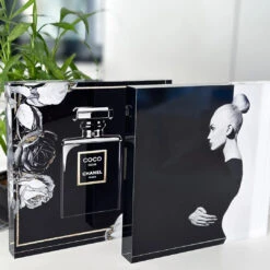 Acrylblock - Straisil 9 Acrylblock - Straisil -Artmind acrylblock schwarz weiss chanel 2