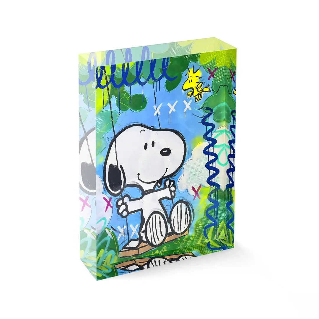 Acrylblock - Best Friends On The Swing 3 Acrylblock - Best Friends On The Swing