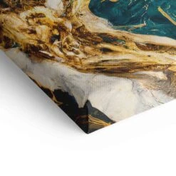 Golden Blocean III 23 Golden Blocean III -Artmind artmind premium wall art marvel gold pattern wandbild canva detail leinwand