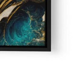 Golden Blocean III 24 Golden Blocean III -Artmind artmind premium wall art marvel gold pattern wandbild canva lwrs