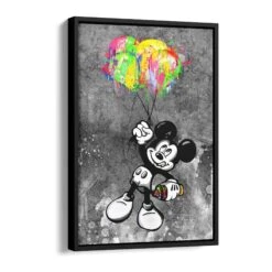 Balloon Power 17 Balloon Power -Artmind artmind premium wandbild flying micky maus luftballon xxl wall art bild schattenfugenrahmen