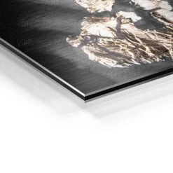 Gold View 22 Gold View -Artmind artmind premium wandbild golden face gerahmtes bild wall art detail brushed