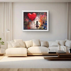 Grande Luce - Galerieabzug 11 Grande Luce - Galerieabzug -Artmind banksy maedchen luftballon wandbild artmind poster 1