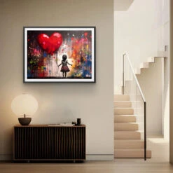 Grande Luce - Galerieabzug 13 Grande Luce - Galerieabzug -Artmind banksy maedchen luftballon wandbild artmind poster 2