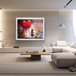 Grande Luce - Galerieabzug 10 Grande Luce - Galerieabzug -Artmind banksy maedchen luftballon wandbild artmind poster 6