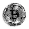 Silver Bitcoin 1 Silver Bitcoin -Artmind bitcoin wandbild chrome edition artmind artwork 5