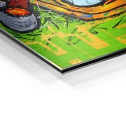 Hustle 25 Hustle -Artmind dagobert wandbild gemalt galerie detail brushed