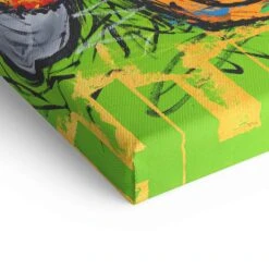 Hustle 23 Hustle -Artmind dagobert wandbild gemalt galerie detail leinwand