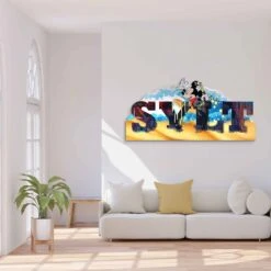 Take The Wave - Sylt 10 Take The Wave - Sylt -Artmind freiformbild sylt wandbild artmind micky surft 2