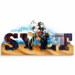 Artmind -Artmind freiformbild sylt wandbild artmind micky surft 3