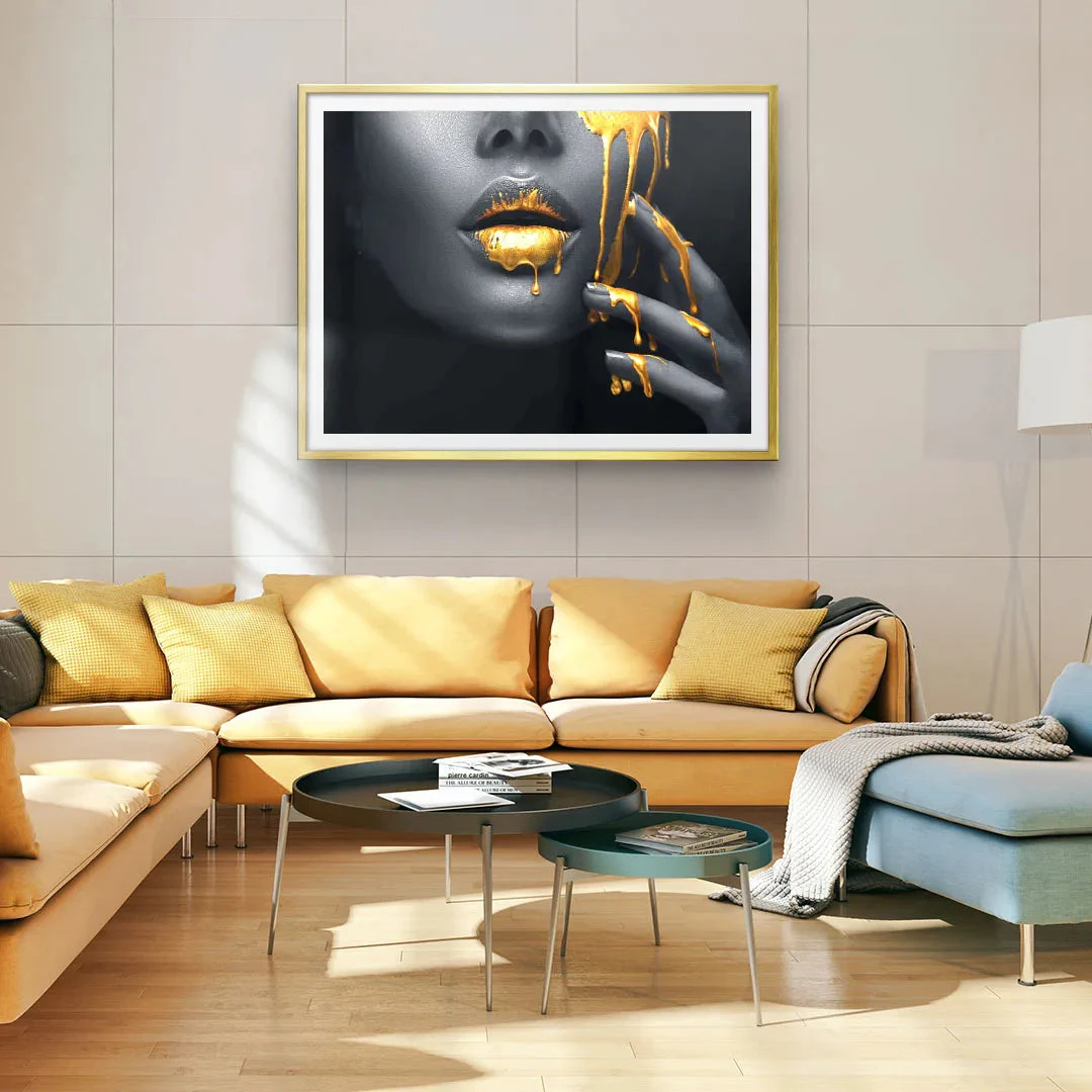 Golden Face - Galerieabzug 5 Golden Face - Galerieabzug – Bild 3