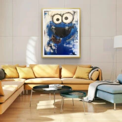 Krümelmonster - Galerieabzug -Artmind kruemel monster wandbild artmind poster 3