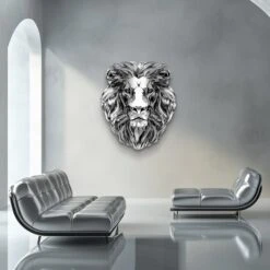 Chrome Power 12 Chrome Power -Artmind loewen wandbild chrom artmind artwork 1