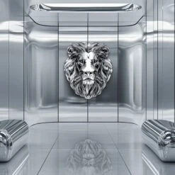 Chrome Power 13 Chrome Power -Artmind loewen wandbild chrom artmind artwork 3