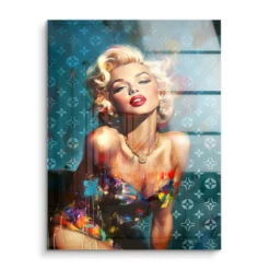 Timeless 16 Timeless -Artmind marilyn monroe glamour edel blau artmind wandbild acryl