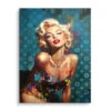 Timeless 2 Timeless -Artmind marilyn monroe glamour edel blau artmind wandbild leinwand