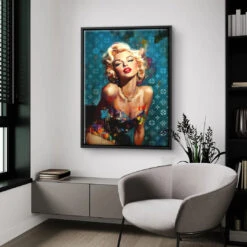 Timeless 20 Timeless -Artmind marilyn monroe glamour edel blau artmind wandbild 12
