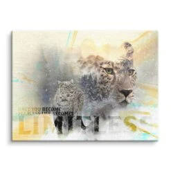 Fearless - Limitless 17 Fearless - Limitless -Artmind motivationsbild artmind canva jaguar leinwand