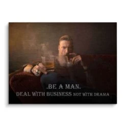 Be A Man 16 Be A Man -Artmind motivationsbild be a man brushed