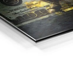 Wall Street Bull 24 Wall Street Bull -Artmind motivationsbild boerse bulle dollar artmind detail brushed