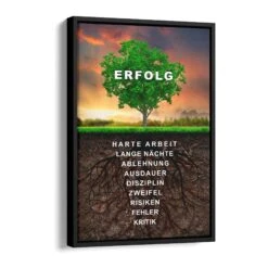 Erfolgsbaum - Deutsch 17 Erfolgsbaum - Deutsch -Artmind motivationsbild erfolgs baum schattenfugenrahmen