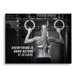Is Hard Before 16 Is Hard Before -Artmind motivationsbild fitness brushed