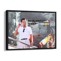 Your Name 17 Your Name -Artmind motivationsbild give the worl a reason schattenfugenrahmen