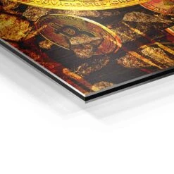 Bitcoin - Goldbarren 22 Bitcoin - Goldbarren -Artmind motivationsbild goldener bitcoin detail brushed