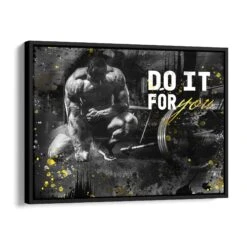Do It For You 17 Do It For You -Artmind motivationsbild gym bodybuilder do it for you schattenfugenrahmen